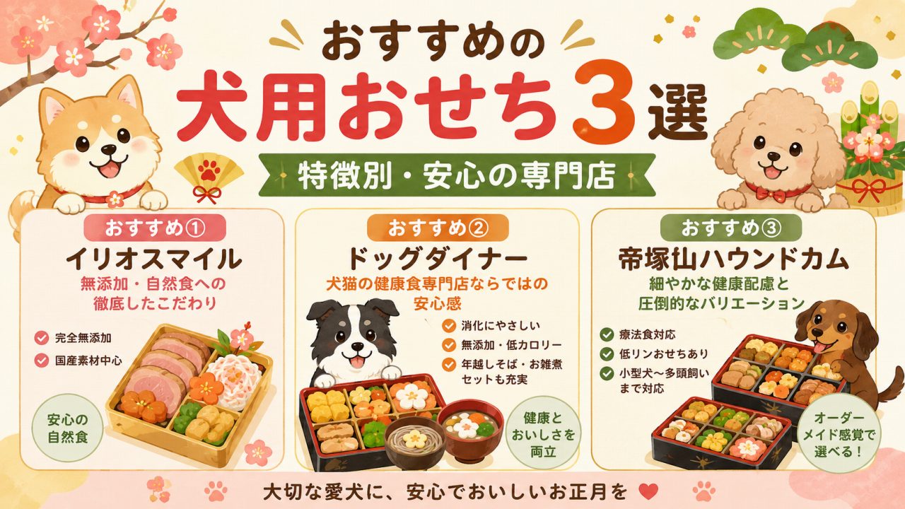 犬用おせちおすすめ3選。