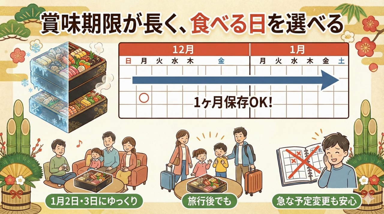 冷凍おせちのメリット①