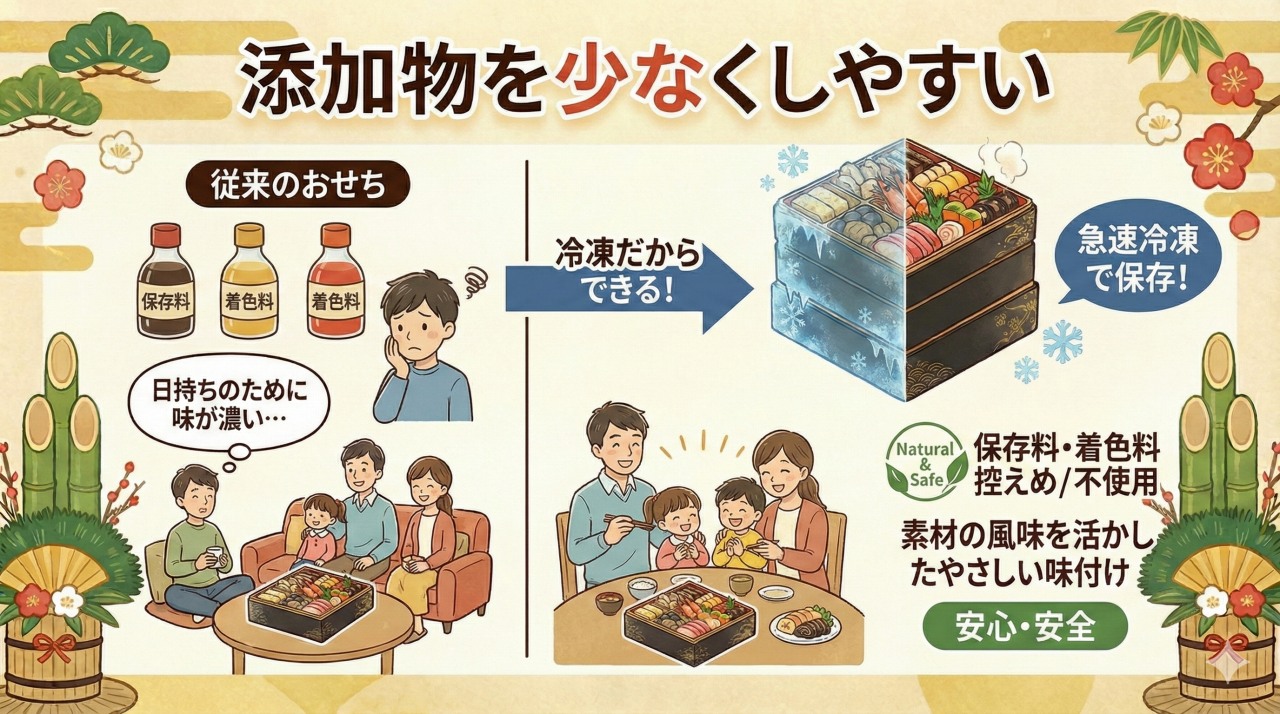 冷凍おせちのメリット②