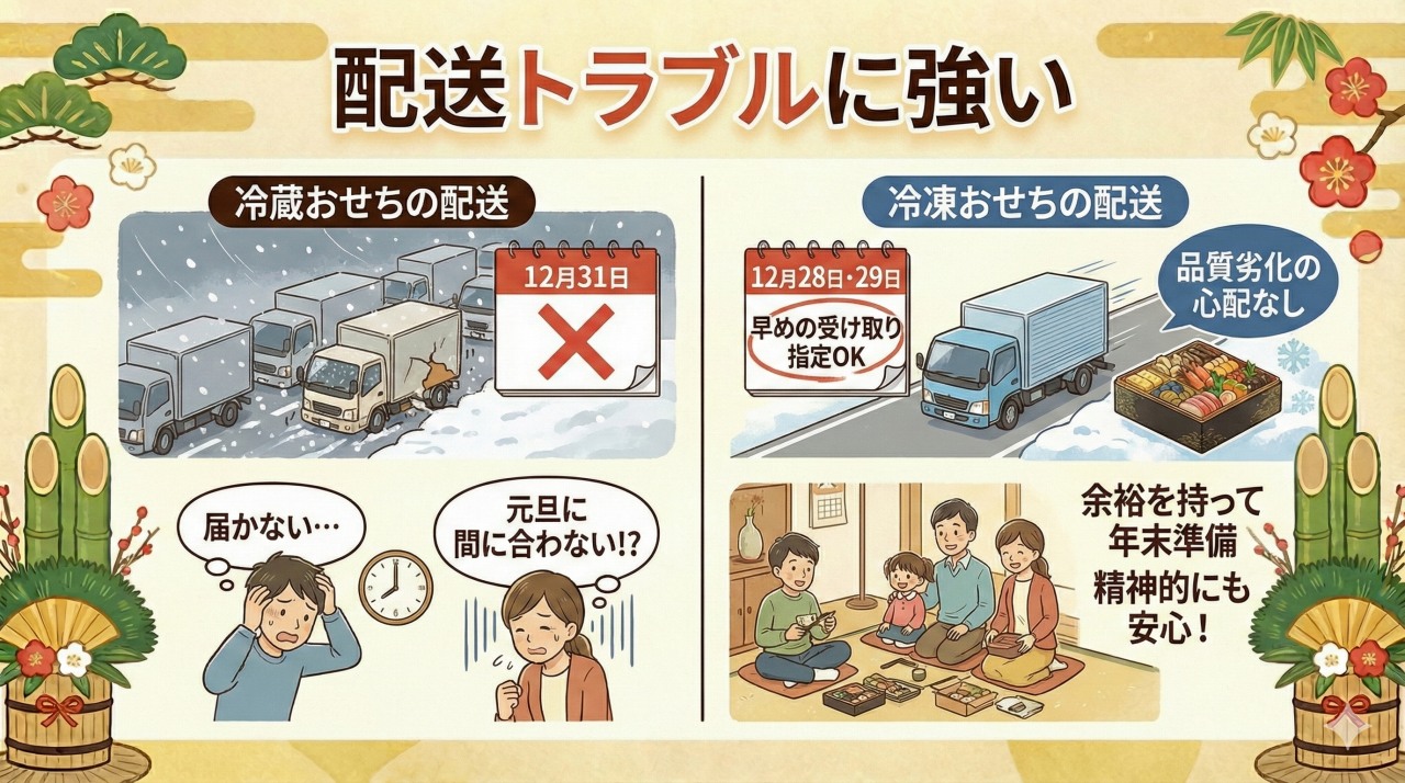 冷凍おせちのメリット③