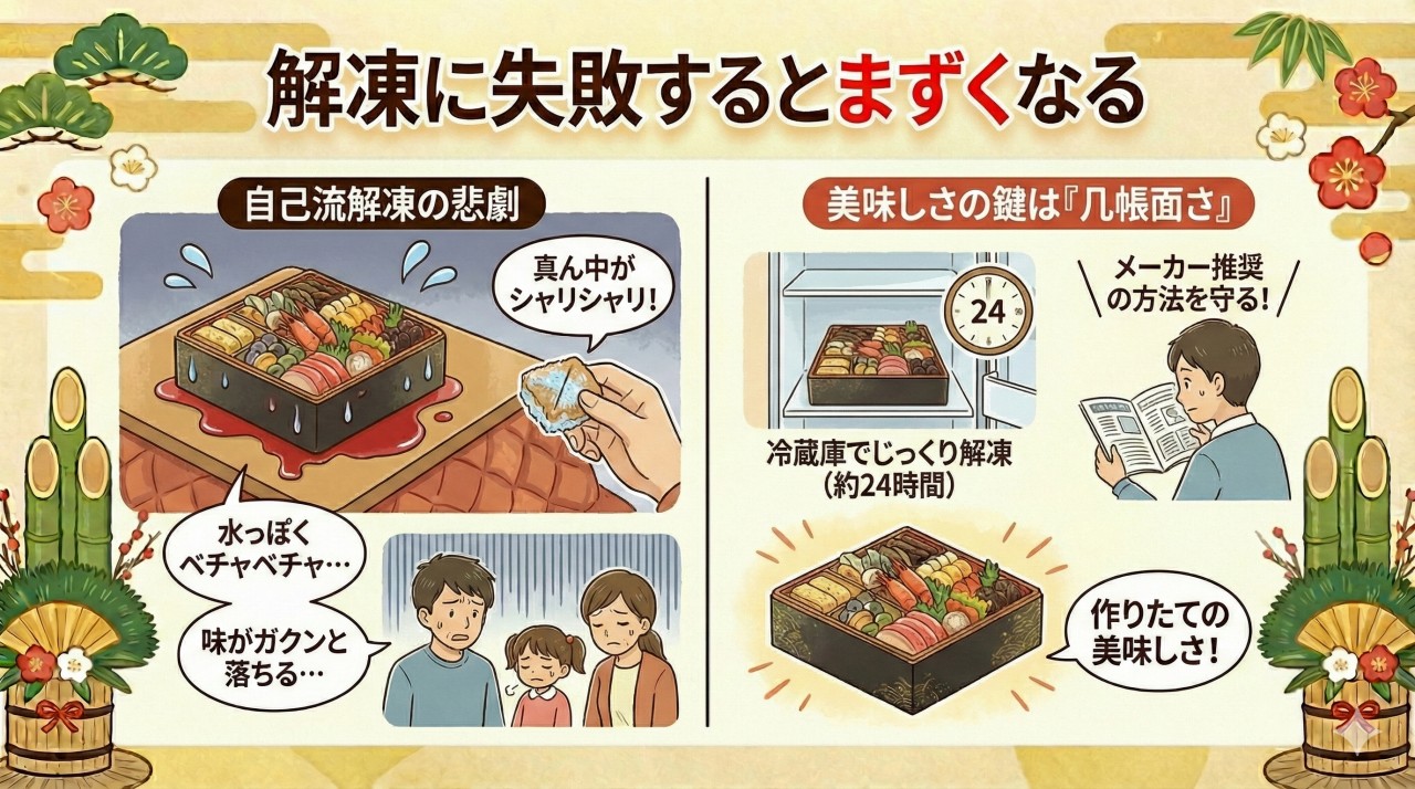 冷凍おせちのデメリット①