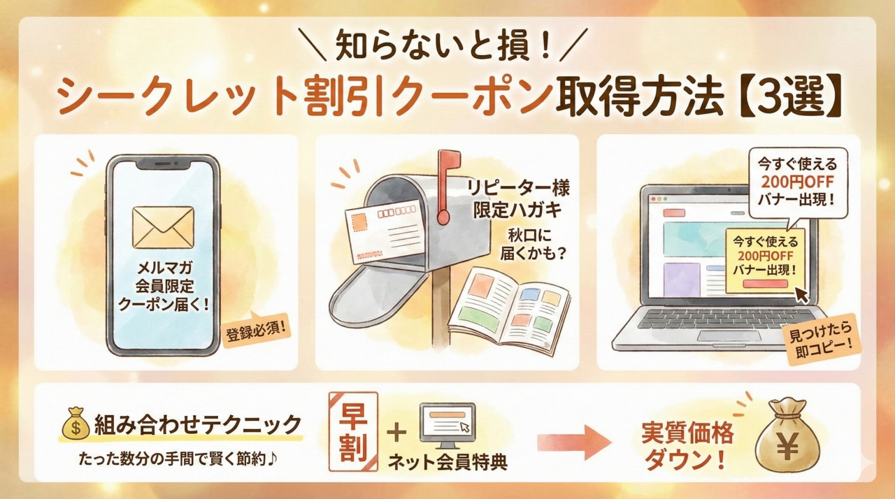 匠本舗おせちのクーポン取得方法。