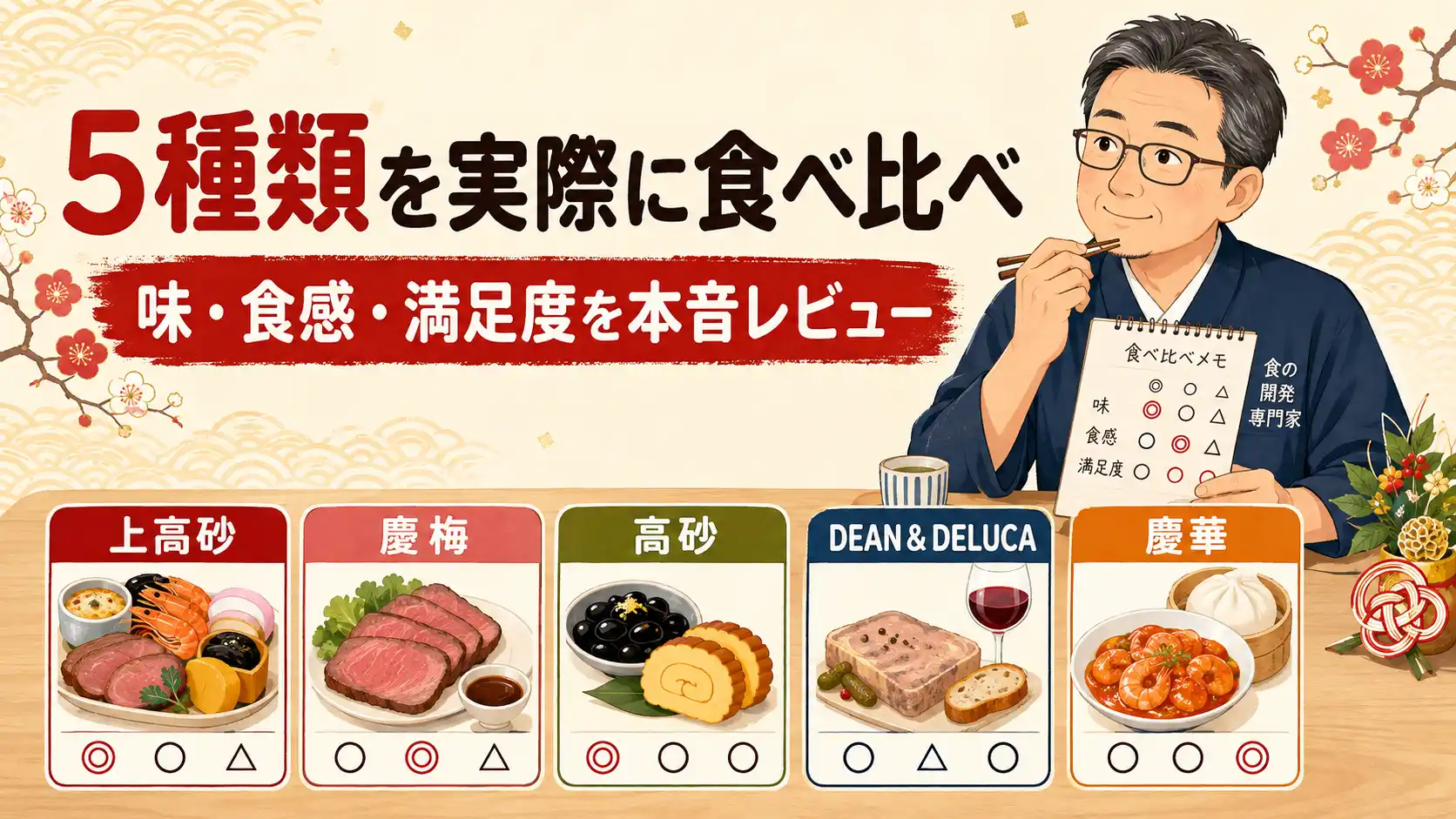 オイシックスおせち5種類を実際に食べた感想。