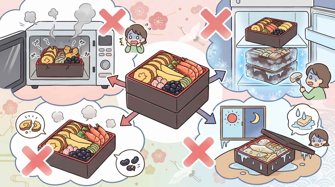 ジャパネットおせちの解凍方法NG3選。