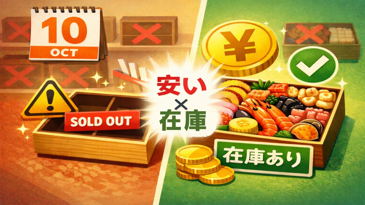 10月のおせち販売の特徴。