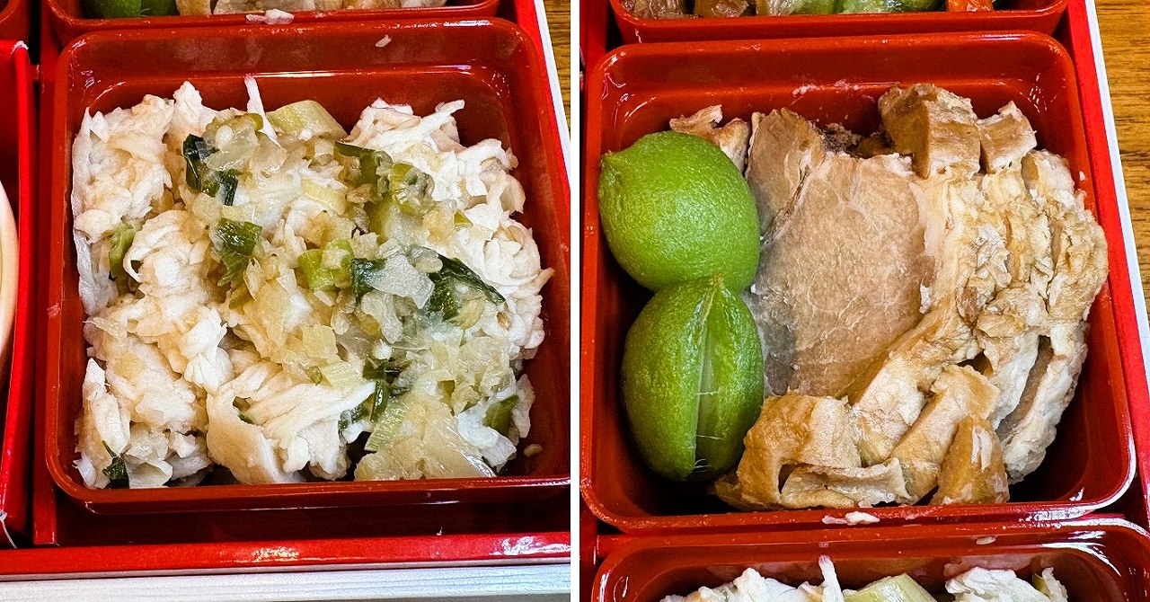 慶華の「蒸し鶏」と「蒸し煮豚」