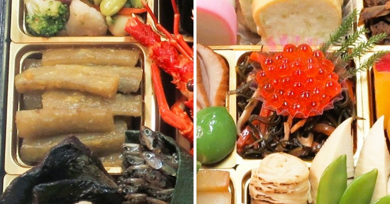 新玉の息吹のたたきごぼうといくら。