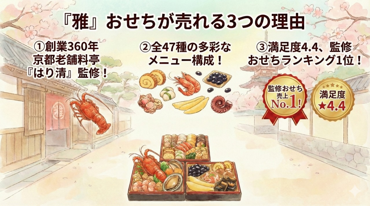 ベルーナおせち「雅」が売れる理由。