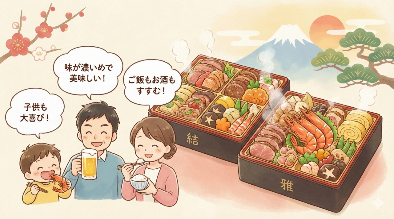 ベルーナおせちの全体の印象。