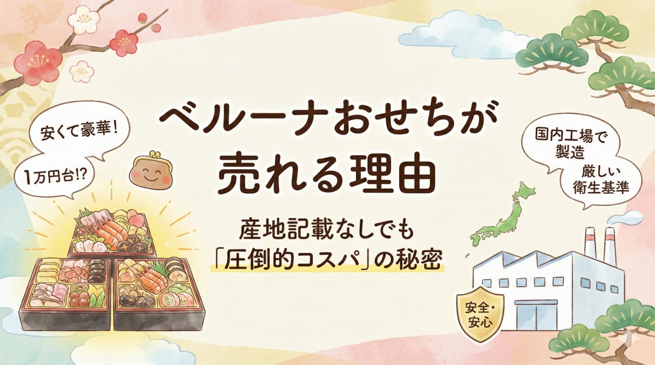 産地不明でもベルーナおせちが売れる2つの理由。