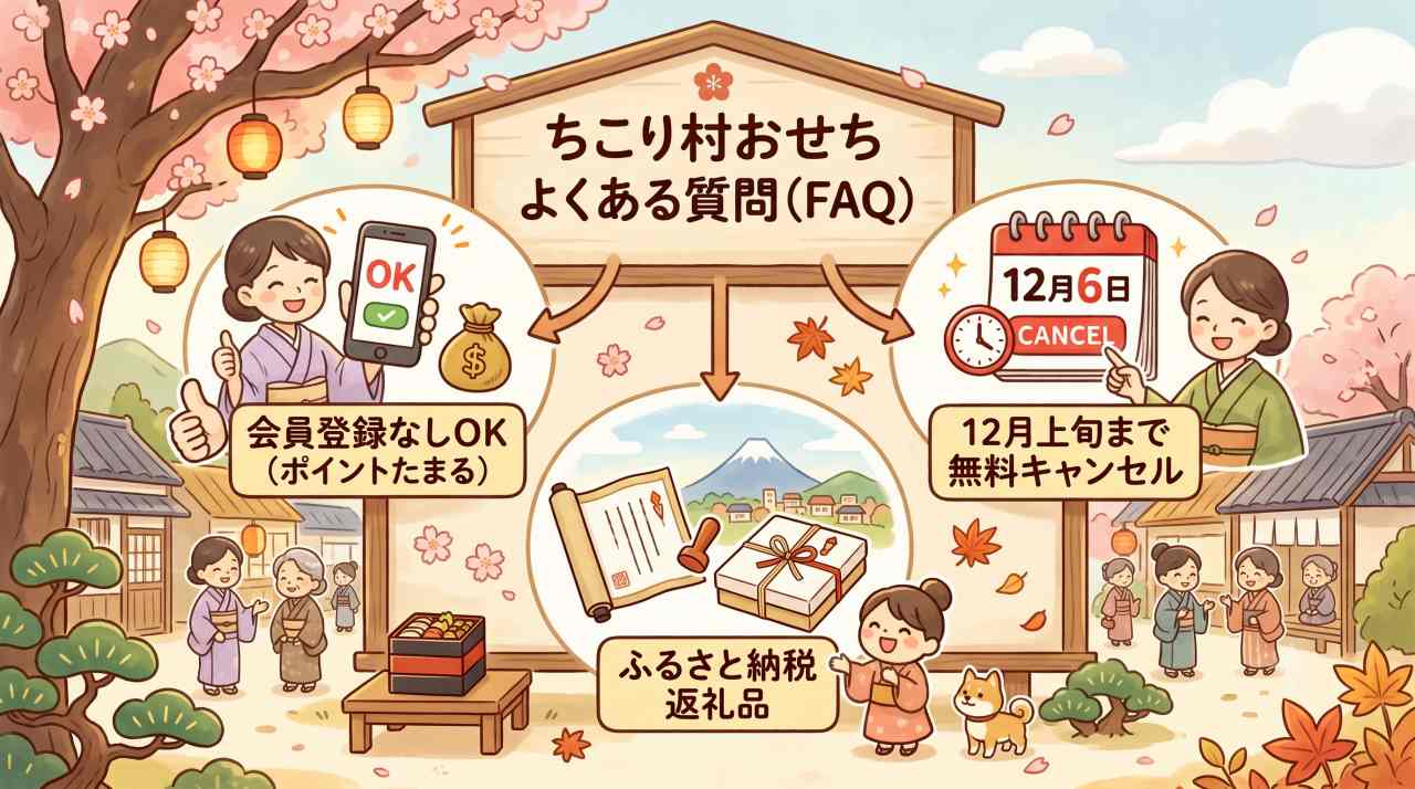 ちこり村おせちのよくある質問。