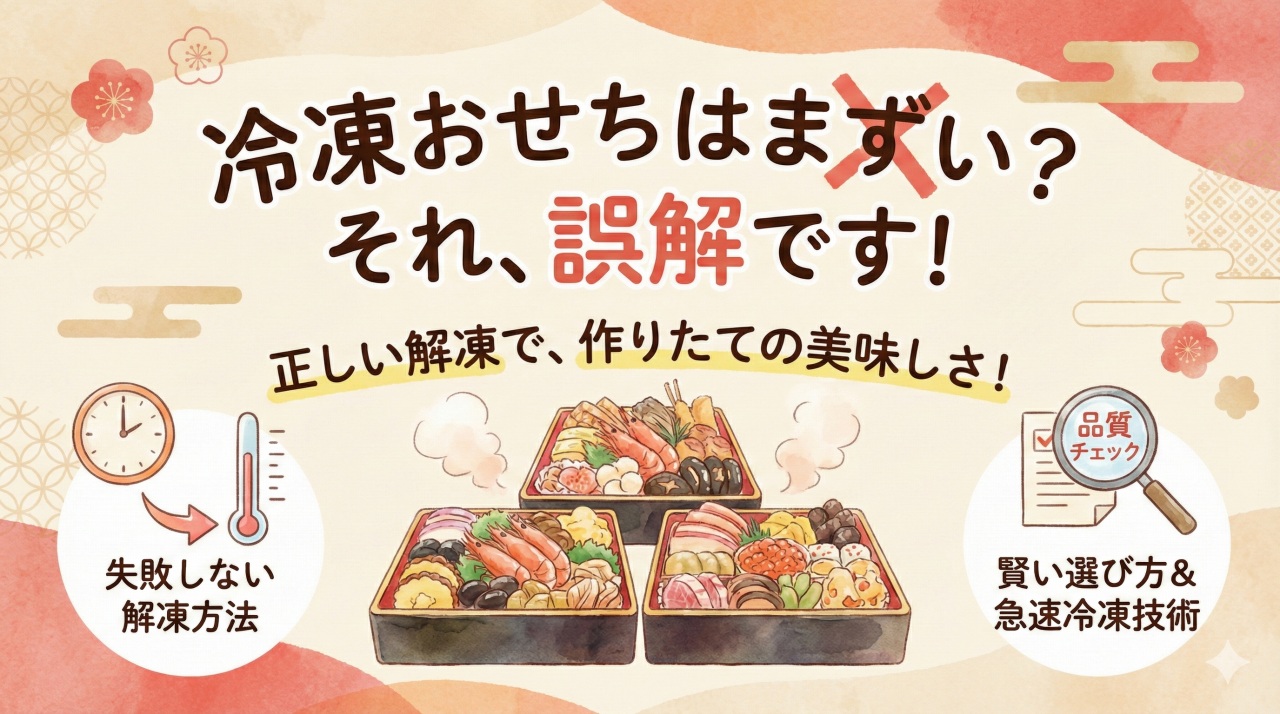冷凍おせちがまずいは誤解！失敗しない選び方＆解凍のコツを完全解説