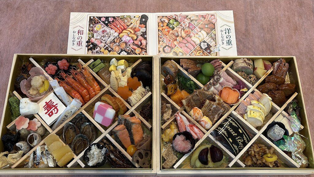 ジャパネットおせちの実物とカタログの比較。