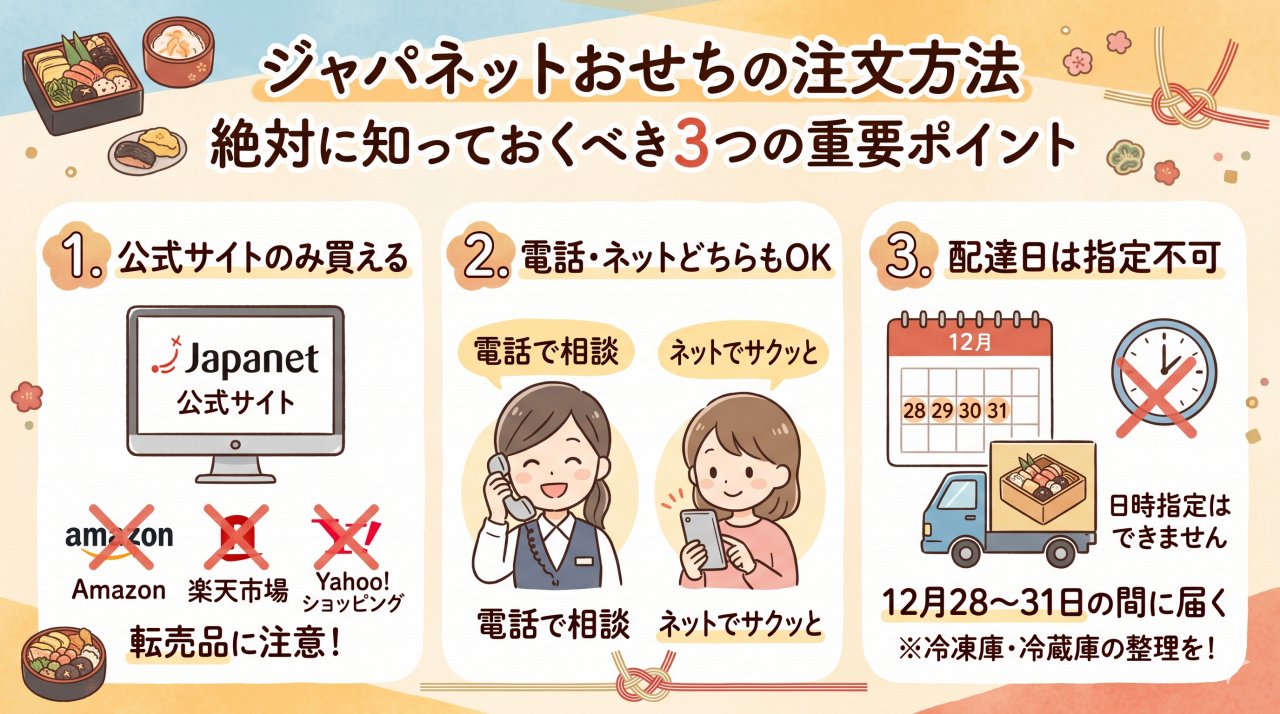 ジャパネットおせちを早割で購入する時の方法を解説。