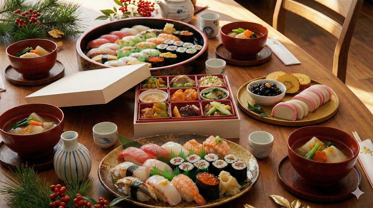 慶華は、他のおせちやお寿司と一緒に食べるのがおすすめ。