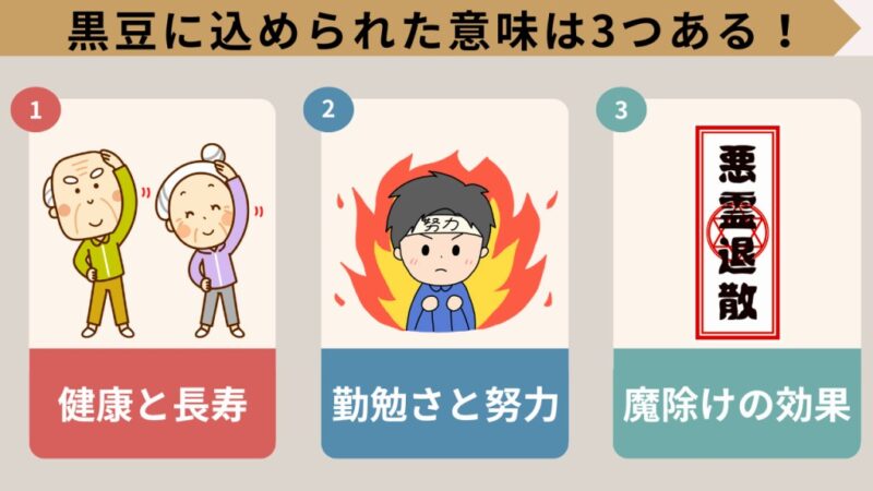 おせちの黒豆の意味は3つある！由来は「色・見た目・語呂合わせ」 