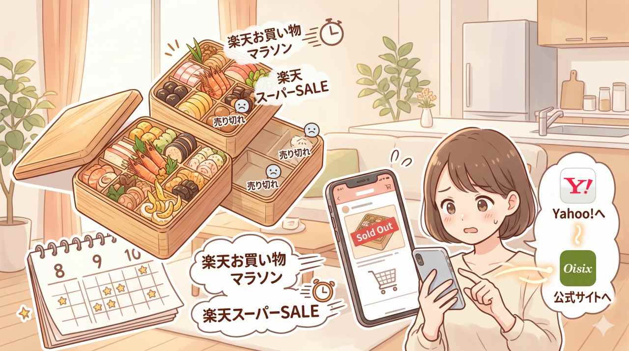 楽天のイベント中に売り切れる可能性がある。