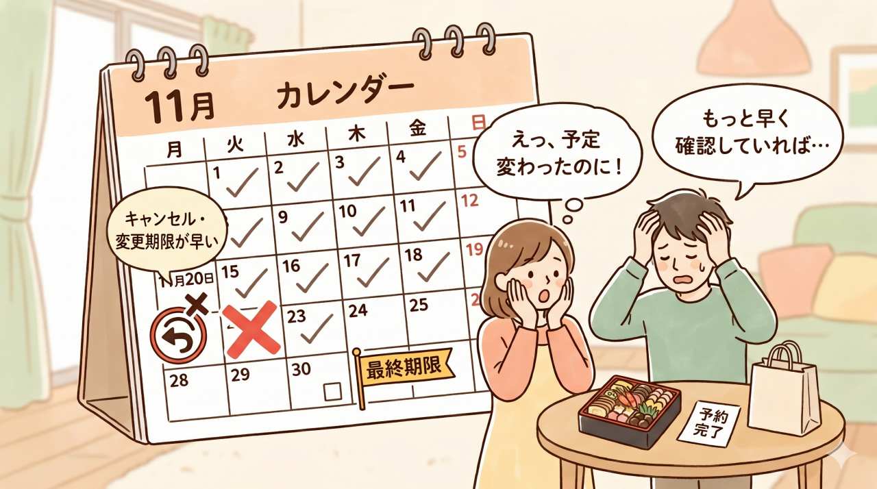 楽天はオイシックスの公式サイトよりもキャンセル期限が短い可能性がある。