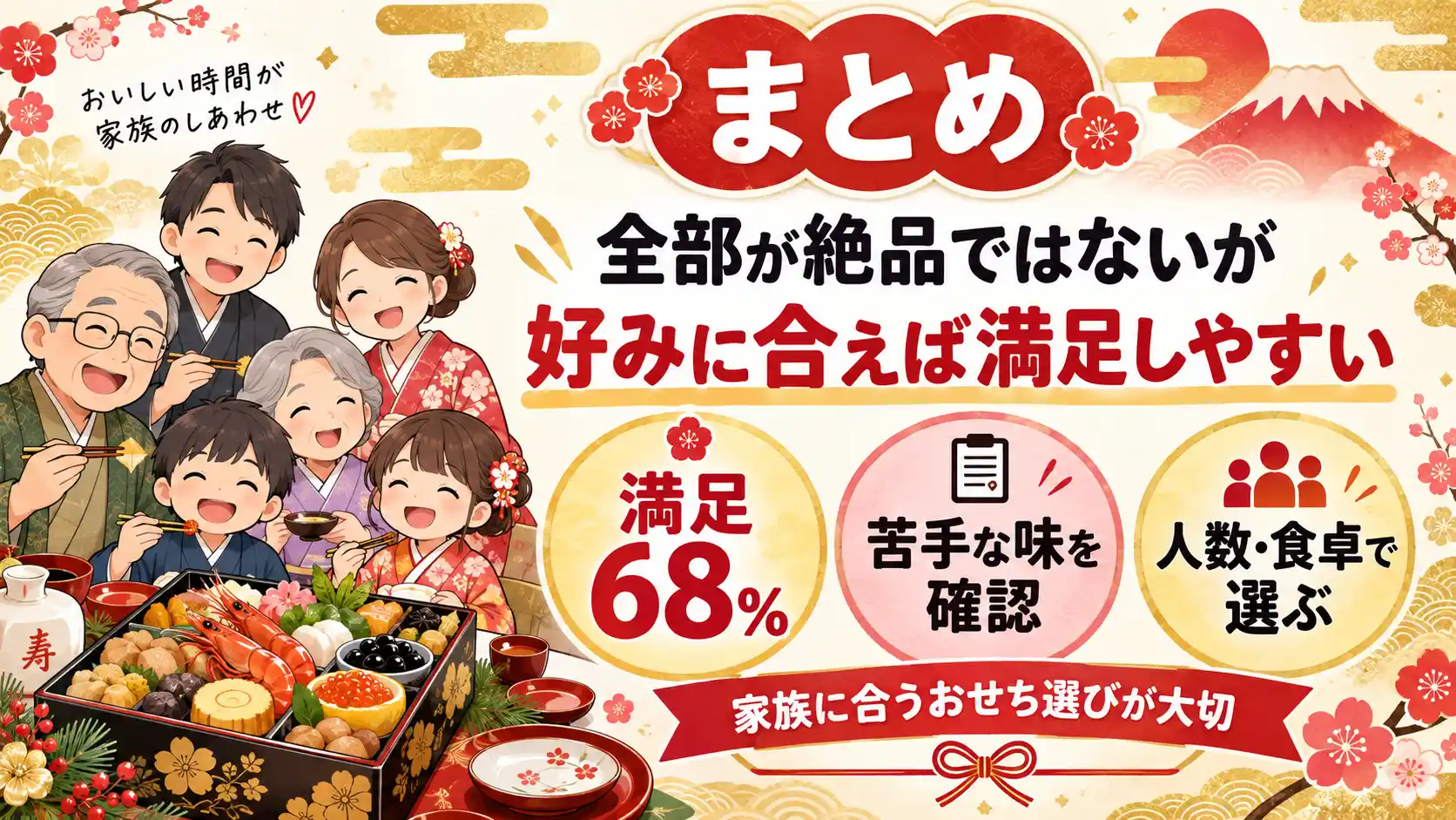 オイシックスおせちは全部が絶品ではないが好みに合えば満足しやすいという実食まとめ