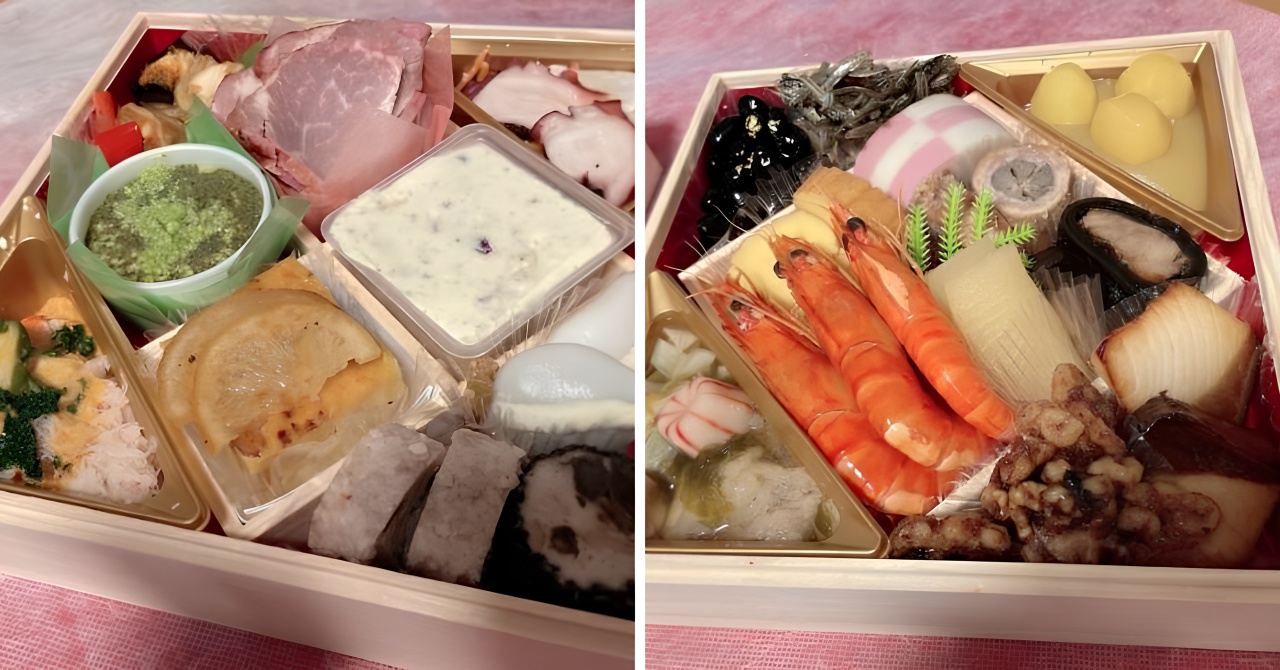 Oisixおせち「高砂」の実物画像。