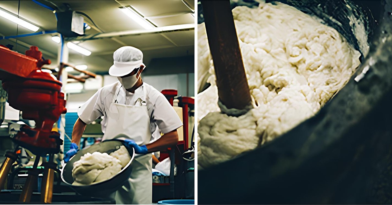 竹徳かまぼこの石臼。