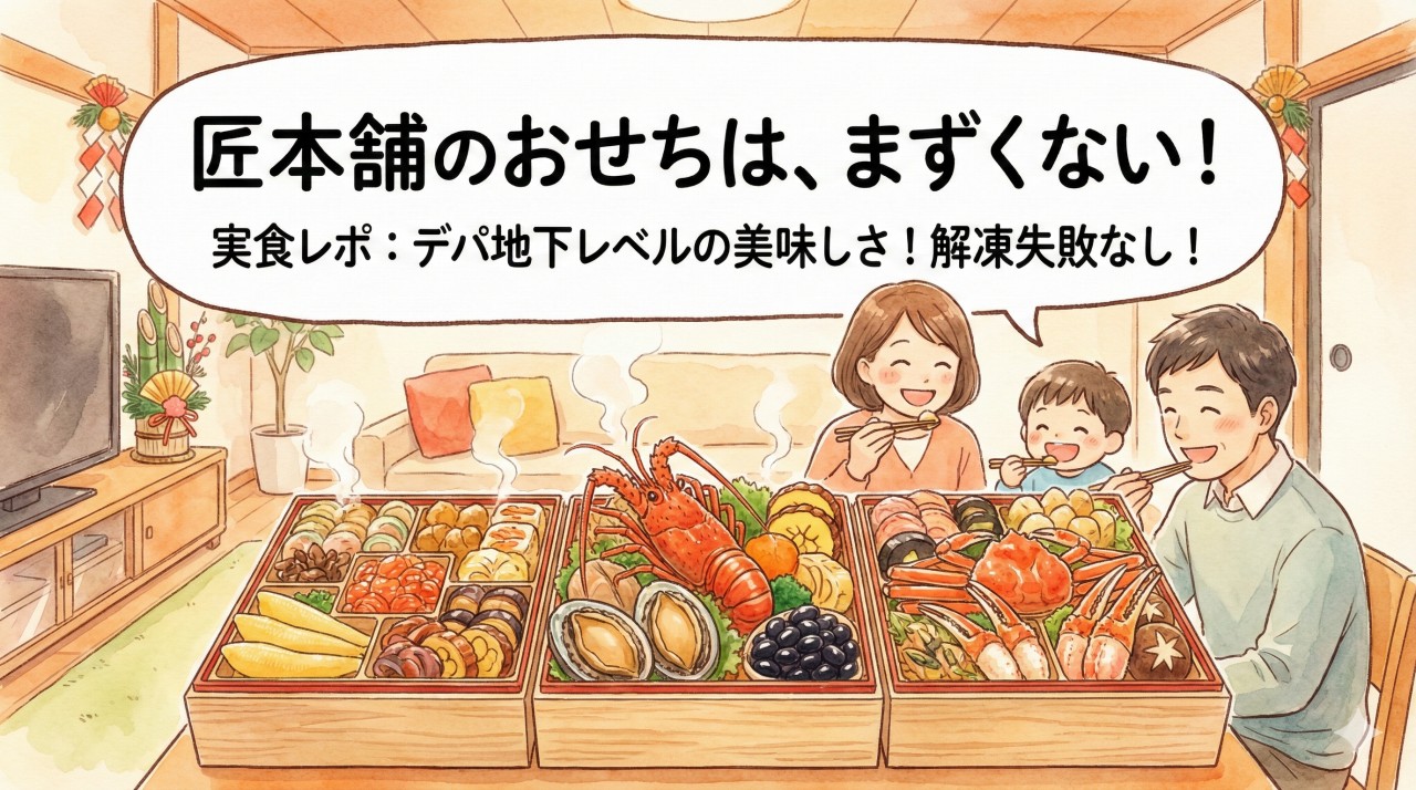 匠本舗おせちを実際に食べて、「まずい」の口コミは誤解と判明！