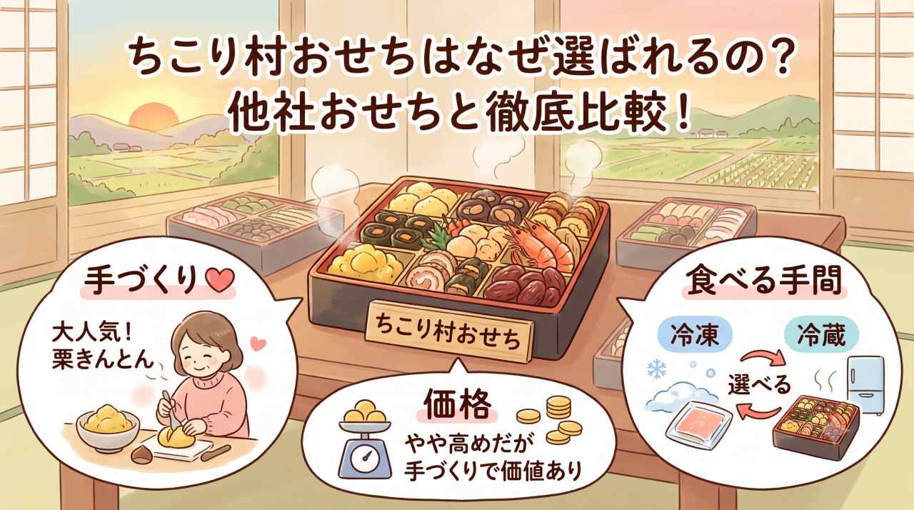 ちこり村のおせちが選ばれる理由を考察。